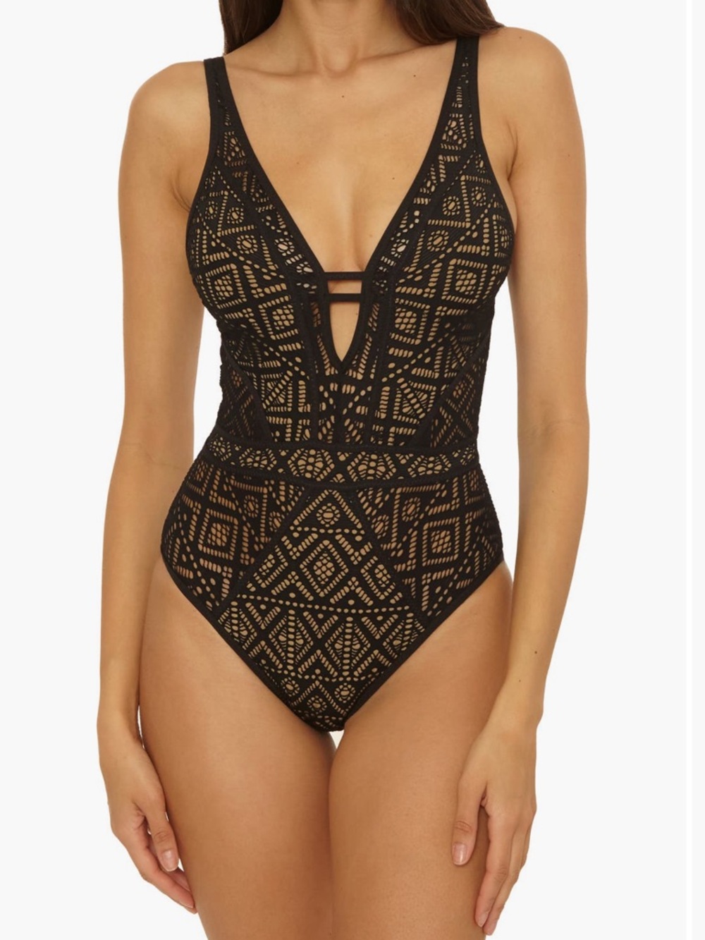 BECCA Keyhole One-Piece Swimsuit - Black